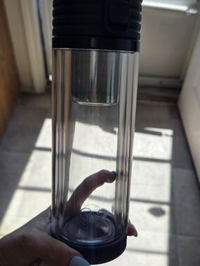 Clear Glass Cold Brew Coffee Maker with Black Accents